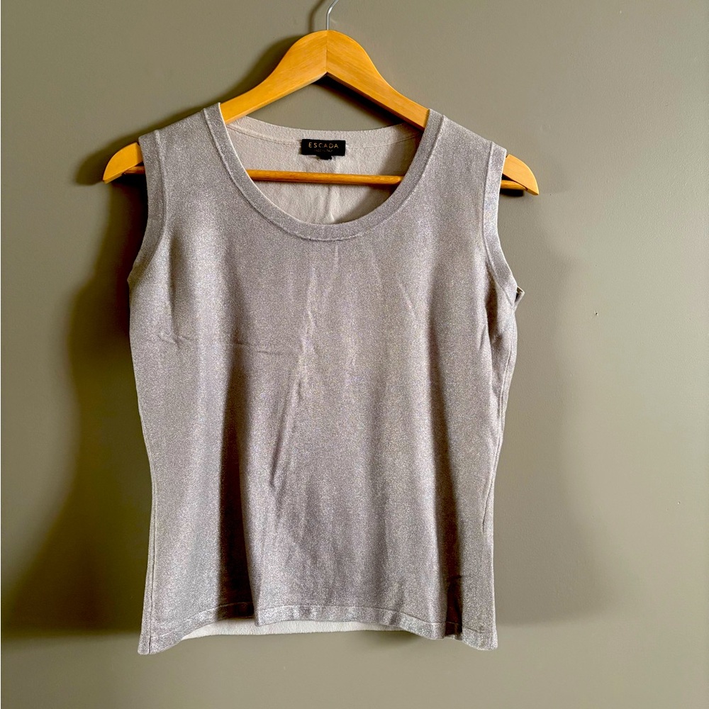 Vintage Escada Metallic Tank